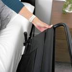 Das Gitter lässt sich einfach herunterklappen.