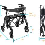 Maße offen und gefaltet